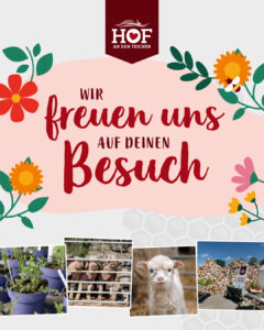 Hof an den Teichen Pflanzen Markt Banner